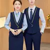 Uniforme de Aeromoça Terno Profissional Terno Feminino Outono e Inverno 2023 Formal Recepção de Hotel Etiqueta Recepção Boas-vindas Roupas de Trabalho