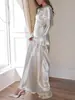 Moda Europea y Americana Independiente Transfronteriza Vestido Sexy Ajustado Sin Espalda Color Sólido Cuello Redondo Vestido Largo Estilo Sirena 8086