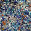 Cuentas Planas de Vidrio, Cuentas Planas de Cerámica, Paisajismo para Acuarios, Piedra de Flor de Lluvia de Vidrio, Juguetes de Excavación de Tesoros Arqueológicos para Niños, Piedras de Colores
