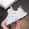2026 Novo Modelo Tênis Esportivo Infantil para Meninos e Meninas, Malha Respirável Estilo Dad Shoes com Fivela Giratória, Tênis Branco para Crianças Maiores, Moderno