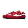 Tênis de Treino Moral Vermelho para Mulheres, Sapatos de Corrida Respiráveis Estilo Americano que Aumentam a Altura, Tênis Esportivo Versátil de Solado Macio para Casais, Sapatos Casuais