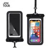 Bolsa Impermeable para Teléfono Móvil Pantalla Táctil Transparente Estuche de Buceo Aplicable para Repartidores Protección Natación Rafting Bolsa Protectora a Prueba de Polvo Lluvia