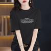 Top de Verano 2026 Nuevo Estilo Puro Deseo para Mujer con Diseño Adelgazante, Hombro Normal, Camiseta Estilo Americano de Algodón Puro Estampada para Mujer