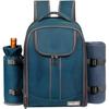 Set de Bolso Refrigerado para Picnic Amazon con Vajilla, Mochila de Picnic Portátil Térmica y de Aislamiento Frío para Exteriores, Bolsa Estilo Camping para Cuatro Personas