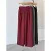 Novo Estilo Outono e Inverno 2025 100kg Gordura mm Tamanho Grande Feminino Casual Esportivo Elástico Caído Larga na Perna Calça Cimitarra 8804