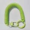 Nueva Cuerda Elástica Retráctil Hebilla de Puerta para Llaves Cadena de Resorte Antiperdida Anillo Abierto Portatarjetas de Identificación Lanyard de Resorte para Bolso