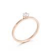 Anillo de moda de lujo ligero de estilo japonés y coreano, combinable con todo, de oro rosa, con forma de panal de abeja, engastado con diamantes en forma de corazón, anillo simple de acero de titanio apilado para mujer.