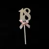 Tarjeta de pastel de 18 años tarjeta madre hermoso bandera de buen viaje bebé tarjeta de un año 2g adorno para pastel