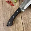 Conjunto de Ferramentas Forjadas Puro Feito à Mão para Exterior em Estoque para Acampamento, Incluindo Faca de Corte, Faca para Cortar Ossos, Faca para Lenha e Faca Espessa para Ossos