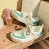 Baikuang 2022 Otoño Nuevos Zapatos Casuales Combinables de Suela Gruesa Blancos Zapatos de Lona de Cuero para Mujer Zapatos de Calle de Moda
