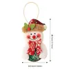 Nuevos adornos para el árbol de Navidad: Papá Noel, muñeco de nieve, accesorios de árbol de Navidad huecos de patas largas, renos de dibujos animados, decoraciones de campanas