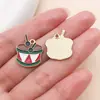 30 accesorios para joyería DIY: Árbol de Navidad de dibujos animados estilo gota de aceite, muñeco de nieve, Papá Noel y campanas como colgantes de regalo hechos de aleación de zinc