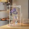 Vitrina panorámica transparente para coches a escala, con un diseño de acrílico de alta gama y puertas magnéticas, perfecta para almacenar y exhibir bloques de construcción LEGO