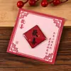 Ímã de geladeira em acrílico com texto de bênção tradicional chinesa, adesivo magnético personalizado, decoração criativa DIY, presente de aniversário