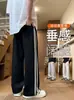Calças Casuais Masculinas 2026 Nova Marca Americana Tendência Soltas Retas Perna Larga Longas Calças Jovens Versáteis Calças Esportivas