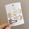 Pinza para el pelo de lunares y estrellas estilo coreano para niñas, Pinza para el pelo infantil, Pinza para el pelo de bebé con aspecto de alta gama, No daña el cabello, Pinza para flequillo, Accesorio para el cabello