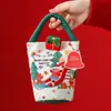 Navidad Nuevo Creativo Bolsita de Terciopelo de Manzana Portátil Bolsa de Regalo de Navidad Caja de Regalo de Manzana Nochebuena Regalos de Navidad