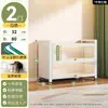 Estantería de acero con puertas de cristal, vitrina metálica a prueba de polvo de pie para figuras, gabinete de almacenamiento rosa