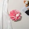 Flor de camélia de cetim com borda queimada feita à mão, acessório de cabelo DIY, flor de cabeça, corsage, acessórios de decoração para sapatos e chapéus