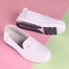 Zapatos de Verano para Enfermera de Mujer, Zapatos Profesionales, Zapatos de Trabajo, Transpirables de Cuero de Vaca con Suela Blanda, Antideslizantes, Zapatos Médicos, Blanco
