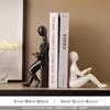 Estante criativa minimalista moderna, estante para livros, enfeites de estante, sala de estar, estudo, decoração para casa, artesanato em cerâmica por atacado