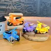 Chaveiro criativo de ovelhinha elétrica com mecanismo de puxar, divertido pingente de brinquedo para estudantes aliviar o estresse, pequeno presente para máquinas de venda automática, atacado