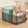 Estante de Armazenamento de Livros Artefato de Colocação de Livros para Sala de Aula de Estudantes Cesta de Armazenamento com Roldana Removível para Debaixo da Mesa Estante de Armazenamento para Mochilas Escolares