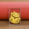 Gato da Fortuna Princesa Dourada Prata Pura Adesivo de Celular Dourado para Riqueza e Prosperidade, Edição para Transmissão ao Vivo Atacado