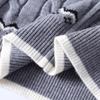 Chamarra Suéter para Hombre Transfronteriza 2025 Invierno Nueva Moda Perezoso con Capucha Cuello de Piel Tejido Cárdigan Top para Hombre