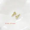 Banho de Cobre Cor Dourada Real Conserva Cor Micro-Pavimentado Zircônia Mini Cesta Balão de Ar Quente Globo Pingente Acessórios para Pulseira Colar DIY