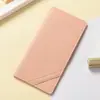 Billetera para Mujer Larga Ultrafina Billetera de Estudiante Tarjetero Ranuras para Múltiples Tarjetas Plegable Gran Capacidad Moda Simple Billetera con Broche