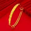 Vietnam Shajin pulsera plana para mujer 6N pulsera de ducha de meteoros estrellados brillante de 6 mm pulsera al por mayor pulsera plana