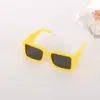 Gafas de Sol de Marco Cuadrado Nuevo Transfronterizas Tendencia Europea y Americana Moda Pu Versátiles Simples Cuadradas Fabricante Mayorista