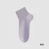 Meias femininas Zhuji, algodão puro, absorventes de suor, meias esportivas sem costura para primavera/verão, meias curtas brancas, 100% algodão, meias finas de cano médio para mulheres no verão