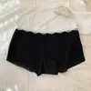 Calzoncillos tipo bóxer de verano para mujer, dos en uno, de seda helada, transpirables, ligeros, sin costuras, con fuelle de algodón puro antibacteriano 10A