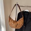 Bolso Cruzado Informal de Gran Capacidad con Estampado de Leopardo para Mujer 2026 Nuevo Otoño e Invierno Versátil Bolso Cruzado Bolso de Hombro Bolso Dumpling