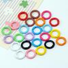Hebilla de Resorte de Esmalte Horneado de Color 23mm Anillo de Resorte Abierto de Metal Llavero Anillo de Tarjeta Redondo Anillo de Libro Accesorios para Llavero