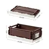 Caja de Libros Plegable Multicapa debajo de la Mesa Estante de Almacenamiento para Snacks Carrito de Almacenamiento con Ruedas de Pie para Dormitorio Estudiantil