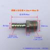 Conector de pagoda de acero galvanizado, cable exterior, tubo de cuero hexagonal, boquilla de tubería de agua de manguera de cabeza verde, 2 puntos, 3 puntos, 4 puntos, 6 puntos, 1 pulgada