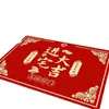 Feliz Celebración de Boda Alfombra Roja Felpudo de Entrada Decoración Habitación de Boda Resistente a Manchas Resistente al Desgaste Fácil de Limpiar Alfombra Antideslizante Venta al por Mayor