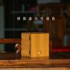 Caja Cuadrada Pequeña Retro Caja de Madera Universal Tieguanyin Dahongpao Péndulo Empaque de Té Caja de Regalo Xiaoqing Mandarín Caja Vacía Impresa