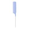 Peine de doble cara para mechas de tinte de pelo profesional peine para mechas de salón de peluquería peine de punta para separación de cabello resistente a altas temperaturas