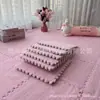 Alfombra para Dormitorio y Sala de Estar, Resistente a las Manchas y Fácil de Cuidar, Manta de Mesita de Noche, Alfombra Cuadrada, Gruesa Alfombrilla de Espuma para Dormir y Sentarse en el Suelo