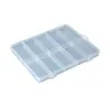 Caixa Transparente de PP com Tampa Flip-Top de Comprimento Fixo e 10 Compartimentos para Peças de Ferragem, Embalagem de Miçangas, Equipamentos de Pesca, Nail Art e Armazenamento de Joias