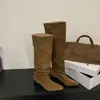 [] Botas de Salto Grosso Bico Fino Francês Acima do Joelho Botas Femininas 2026 Outono Novas Botas Cano Alto Arredondadas