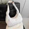 Estilo Coreano Ins Moda Bolso Cruzado Casual Color Sólido Forma de Empanada 2024 Nueva Llegada de Moda Versátil Bolso de Hombro de Gran Capacidad