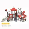 Combinación Grande de Tobogán Exterior para Jardín de Infancia Equipo de Juegos Infantiles Instalaciones de Tobogán de Plástico para Exteriores en la Comunidad