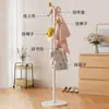Cabide de Chão Multifuncional Anticolisão Design Arredondado Cor Simples Sala de Estar Quarto Armazenamento Mochila Cabide