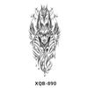 Dropshipping Atacado Xqb Novos Adesivos de Tatuagem Coloridos Flores Simuladas Animal Colorido Preto e Branco Adesivos de Tatuagem de Transferência de Água