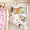 Percha infantil con múltiples clips, artefacto de almacenamiento para guardarropa doméstico, tendedero para calcetines de bebé, percha multifuncional para bebés